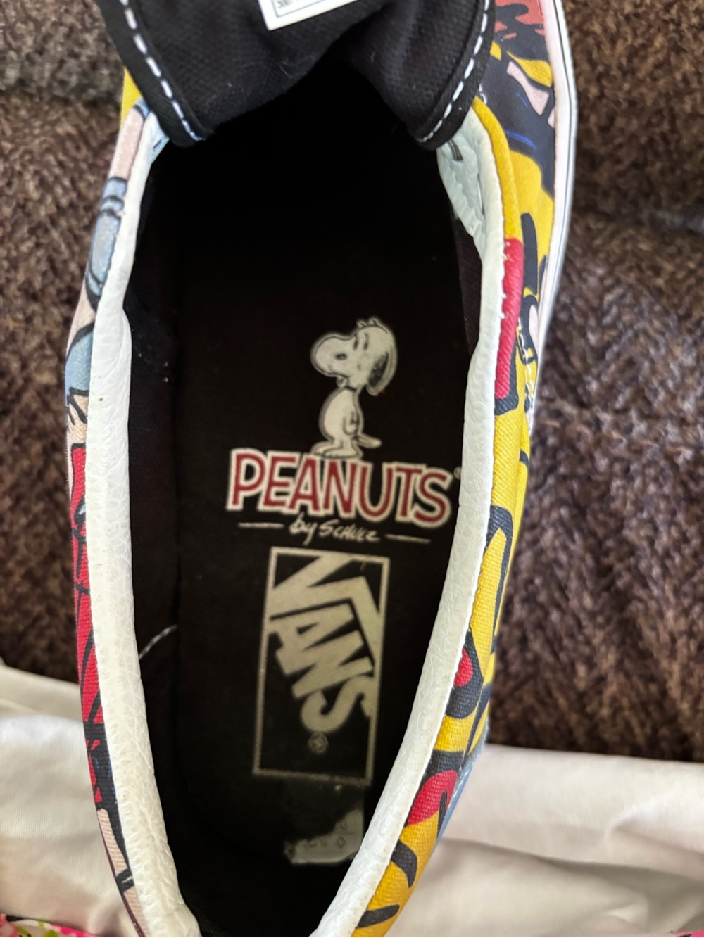 Peanuts Multicolor Graphic Slip-On Shoe gently used size 6 US men or  women 7/12 - Picture 4 of 8